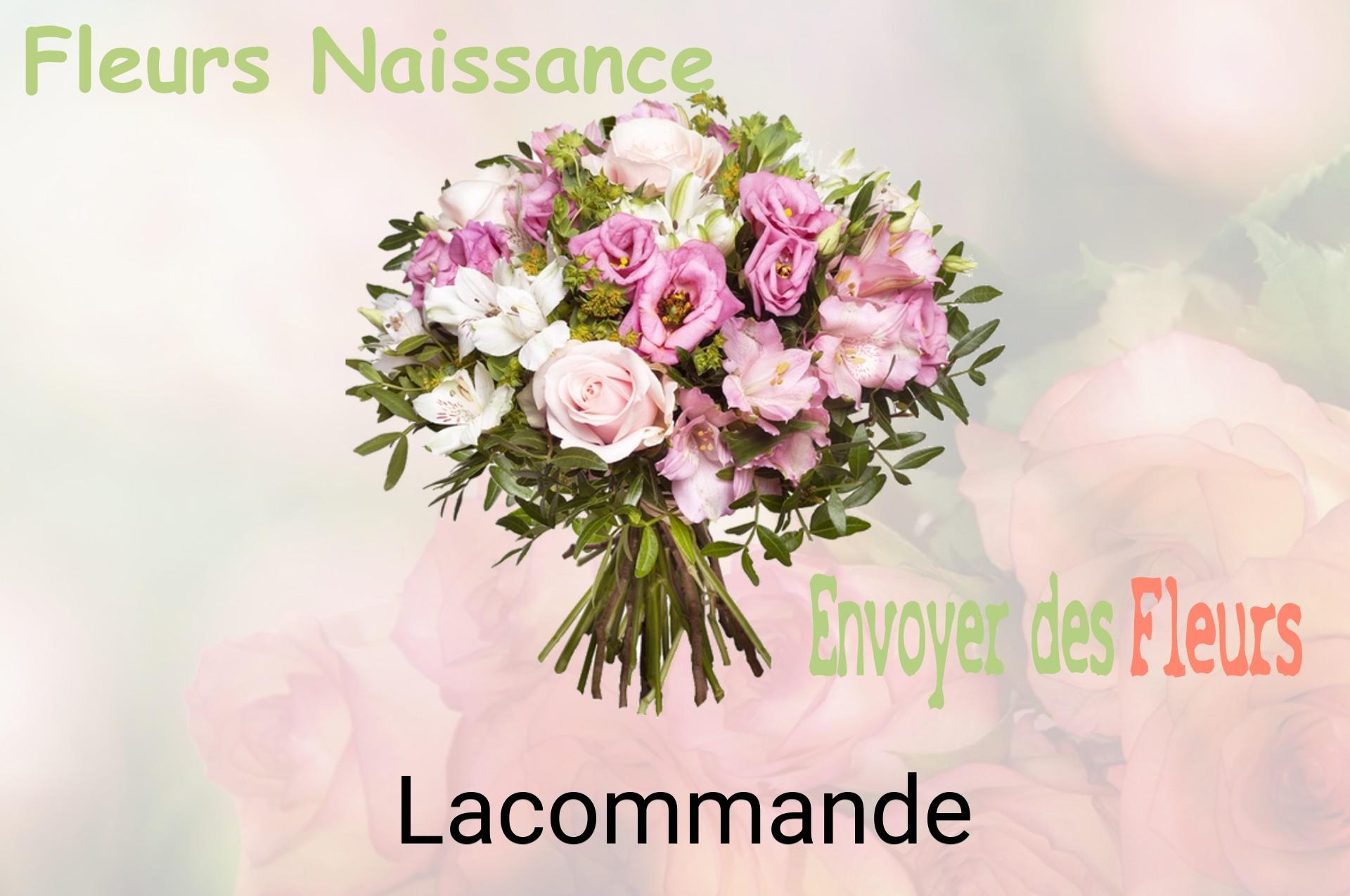 Bouquet de fleurs de naissance livré à Lacommande